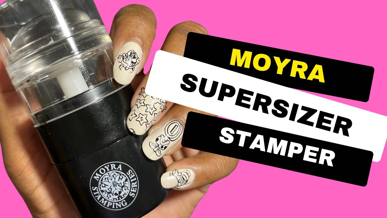 How to SHRINK nail stamping images | Moyra Supersizer Stamper