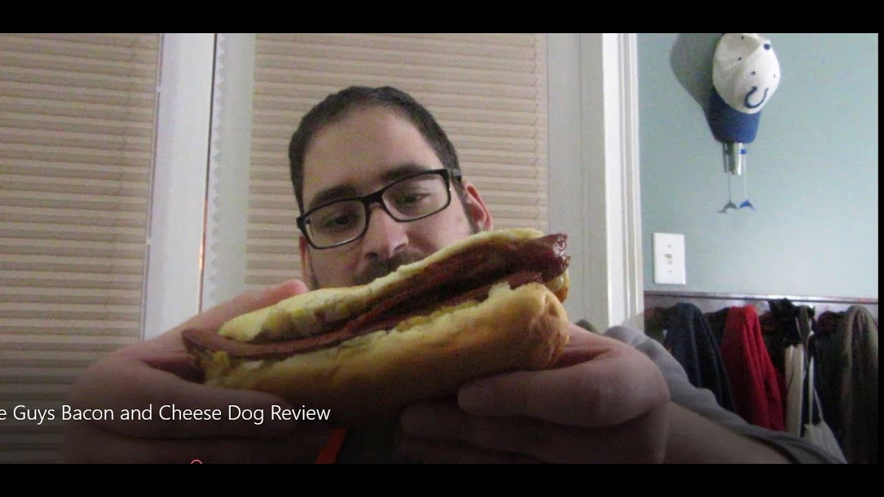 Five Guys Bacon and Cheese Hot Dog YouTube