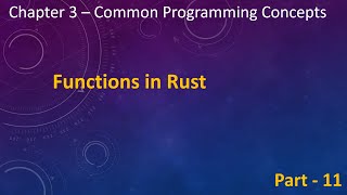 ch3 - part 11 - functions in rust - by implRust