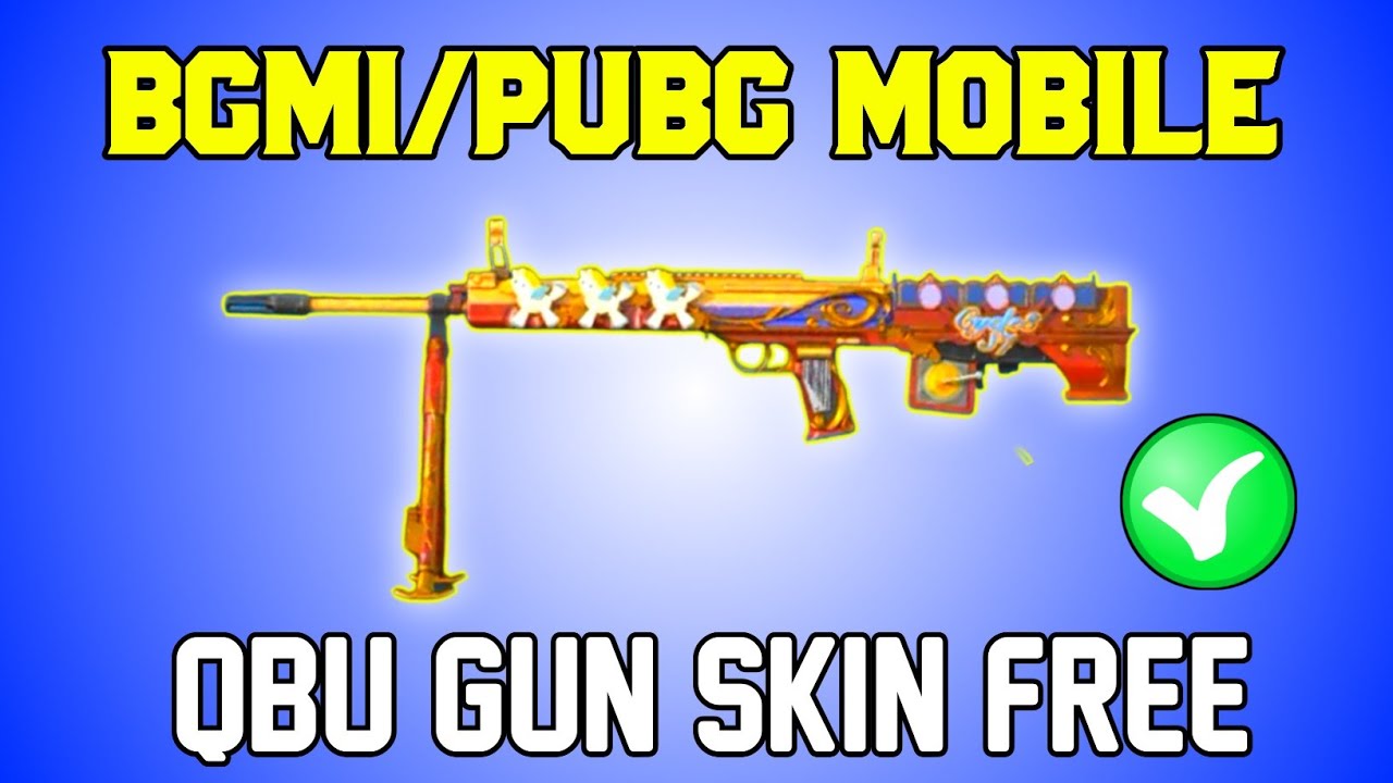 QBU GUN SKIN FREE C3S7!PUBG MOBILE AND BGMI