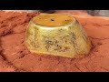 More than 1000 degrees of copper water cast big ingot | Metal casting【Laozhu Casting】