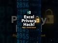 RIGHT + CONCAT = Excel Privacy Hack @DataNext-01 #shorts #exceltips