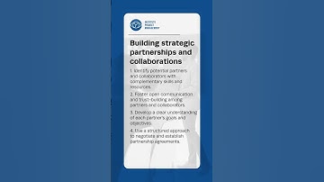 Building strategic partnerships and collaborations