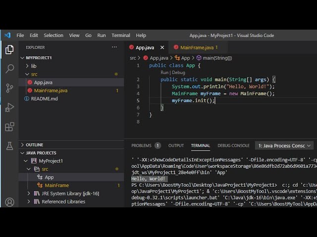 How to create new project in Microsoft Visual Studio Code IDE?