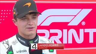Details Lando Norris: Behind Verstappen No Surprise | Post Sprint Qualifying Interview | United States GP News