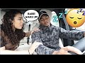 FALLING ASLEEP WHILE DRIVING PRANK ON GIRLFRIEND! *BAD IDEA*