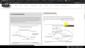 Intro to Forms Pro, Difference between personalized, anonymous or converted anonymous Survey