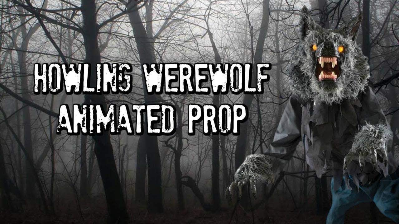 Howling Werewolf Animated Prop Spirit Halloween YouTube