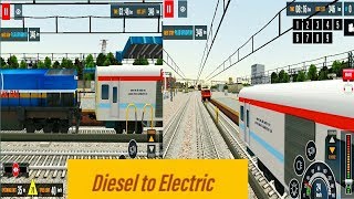 Indian train simulator 2018 diesel to electric engine change | gameplay | Railway Gamingstar screenshot 4