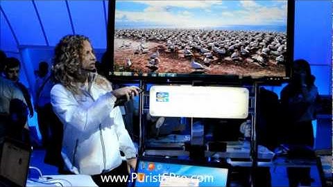 INTEL WiDi demo @ CES 2012 Consumer Electronics Show Las Vegas