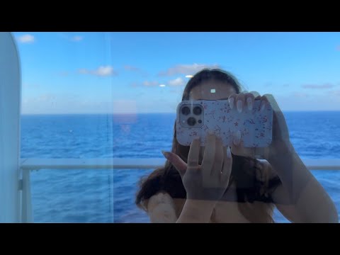 ASMR tapping and scratching around my cruise cabin 