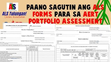 ALS FORMS SA AERT - STEP BY STEP GUIDE W/SAMPLE (TAGALOG VERSION)