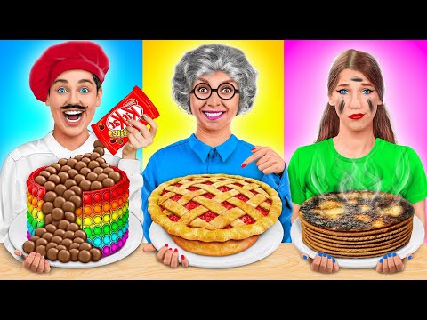 Me vs Grandma Cooking Challenge | Funny Food Hacks by TeenDO Challenge