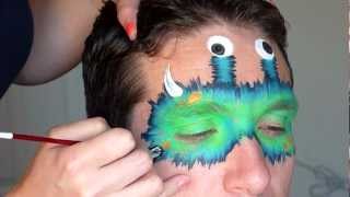 face painting monster paint designs boy tutorial boys monsters furry alien faces simple mask lisa visit cheek aliens tutorials