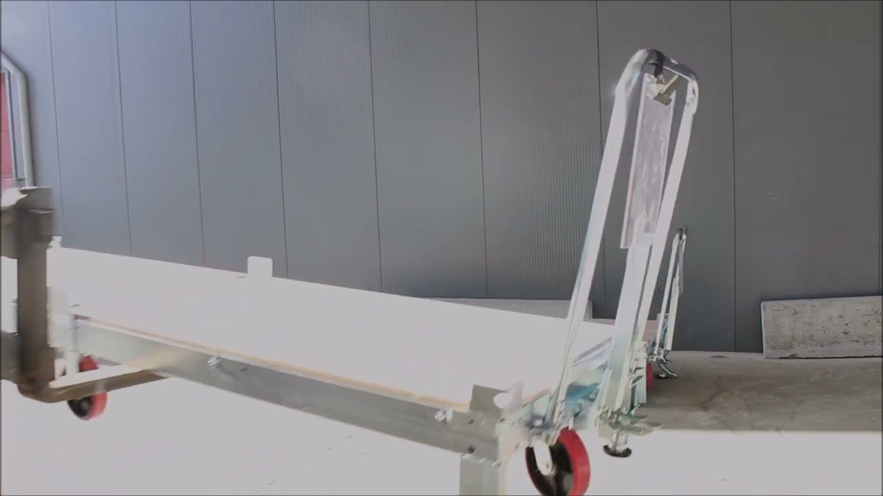 Lean Manufacturing - 4lean - Mizusumashi -Base Wagon with clipboard