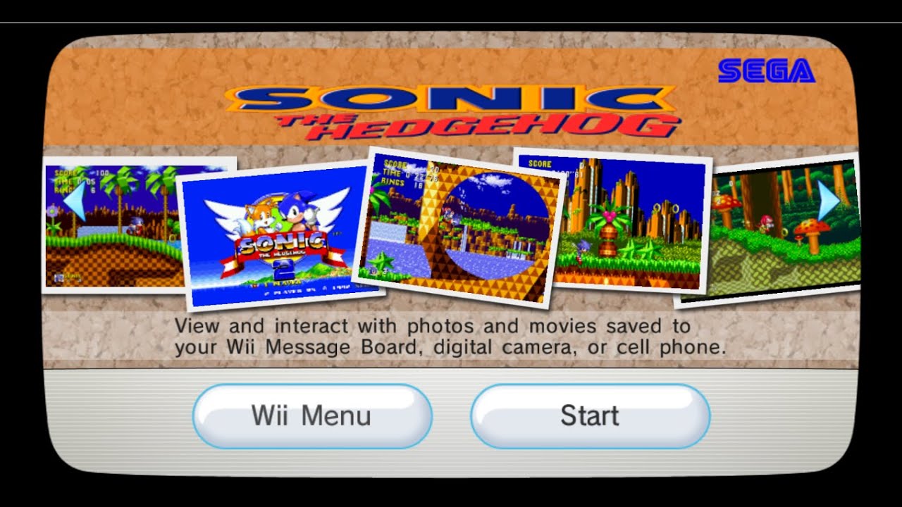 Sonic Photos Channel - WAD Download For Wii - YouTube