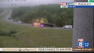 TRAFFIC ALERT: I-71 ramp closed for overturned semi