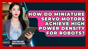 How Do Miniature Servo Motors Achieve High Power Density For Robots?