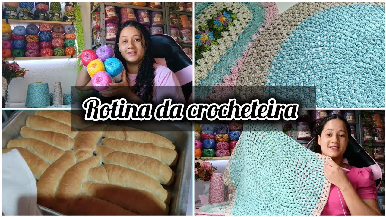 💥ALGUNS DIAS NA MINHA ROTINA PRODUZINDO CROCHÊ//FIZ PÃO #produçãodecroche 