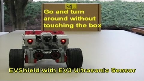 EVShield Robot with EV3 Ultrasonic Sensor
