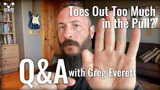 Toes Out Too Much in the Snatch or Clean Q&A with Greg Everett