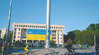 Велоспільнота Полтави об&#39;єдналася довкола прапора України у день свята прапора України!