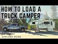 How to Load and Unload a Truck Camper on a Pickup Truck | Go North Explore More