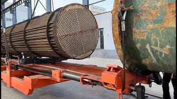 Heat exchanger bundle extractor SD-140-HE type pulling out instructions from Baiyunn equipment(En)