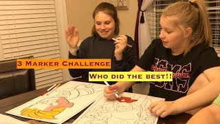 3 Marker Challenge | GIANT Disney Incredibles