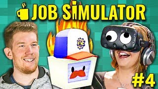 GREASE AND SCAMS! Job Simulator: Mechanic | HTC VIVE VR (React: Gaming)