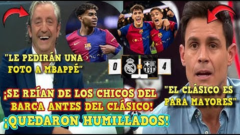 🚨PERIODISTAS ESPAÑOLES se REÍAN de LAMINE y los CHICOS del BARÇA ANTES del CLASICO QUEDAN HUMILLADOS