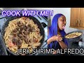 HOW TO MAKE JERK SHRIMP ALFREDO | Ceexrose