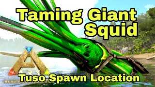 I Tamed a Giant Squid in Ark Ultimate Mobile edition | Tuso Taming