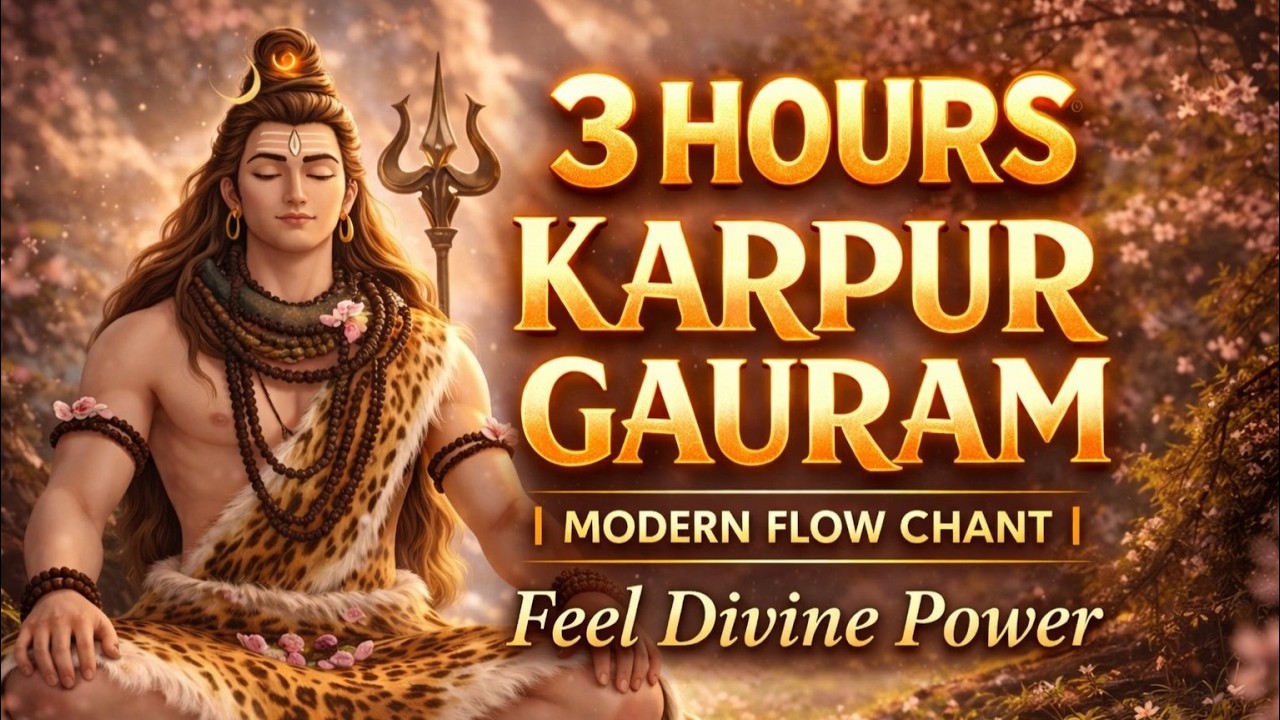 Karpur Gauram Mantra 3 Hours | Modern Devotional Flow | Powerful Shiva Chant