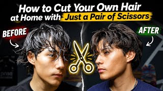 How to Cut Your Own Hair at Home with Just a Pair of Scissors 
