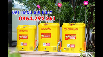 Bình xịt điện phun thuốc CON ONG VÀNG 20lít mẫu mới nhất, bình phun khử khuẩn diệt côn trùng giá rẻ