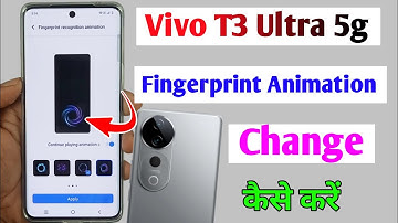 vivo t3 ultra change fingerprint animation/vivo t3 ultra me fingerprint animation change kaise kare