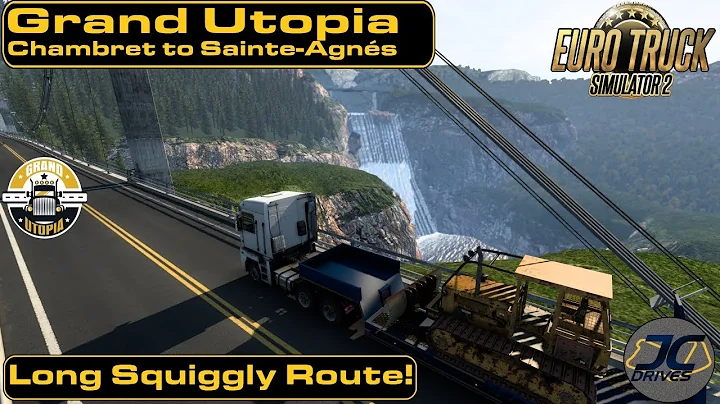 Euro Truck Simulator 2 - Grand Utopia Map - Long Squiggly Route! - Renault Magnum