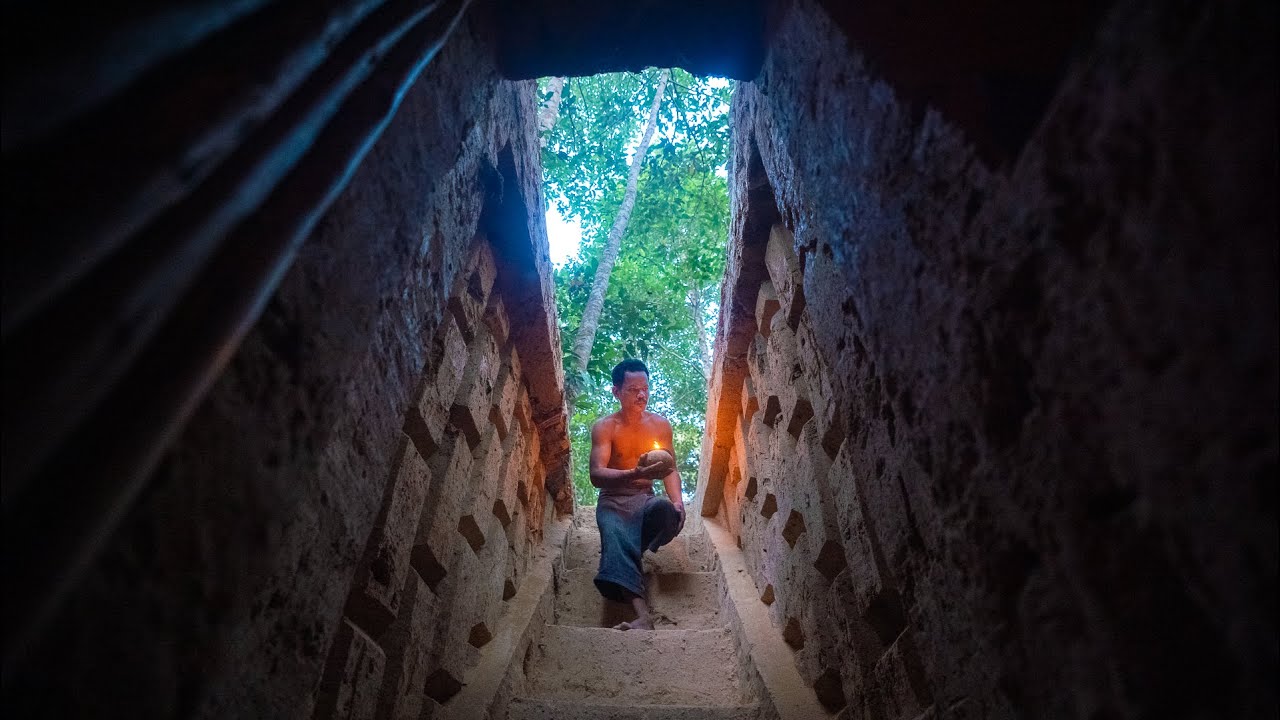 Build The Most Incredible Secret Underground Tunnel, Spending a Week in My Own Mysterous