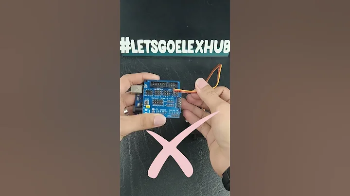 When using sensor shield v5 on your Servo Motors