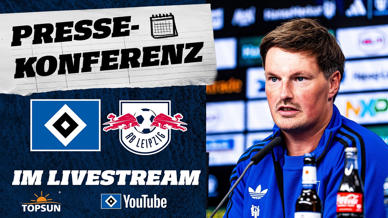 RE-LIVE: PRESSEKONFERENZ MIT MERLIN POLZIN | RB Leipzig vs. HSV
