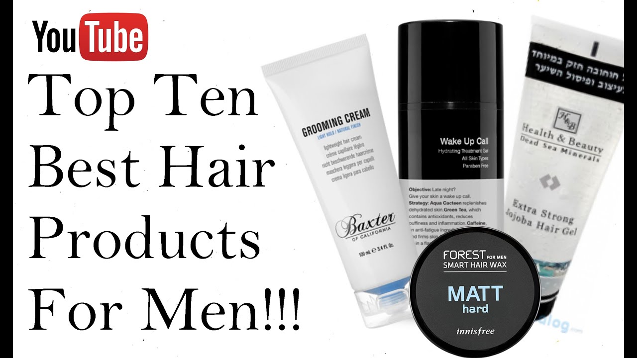 Mens Hair Styling| Top Ten Best Hair Product for men 2016 on youtube ...