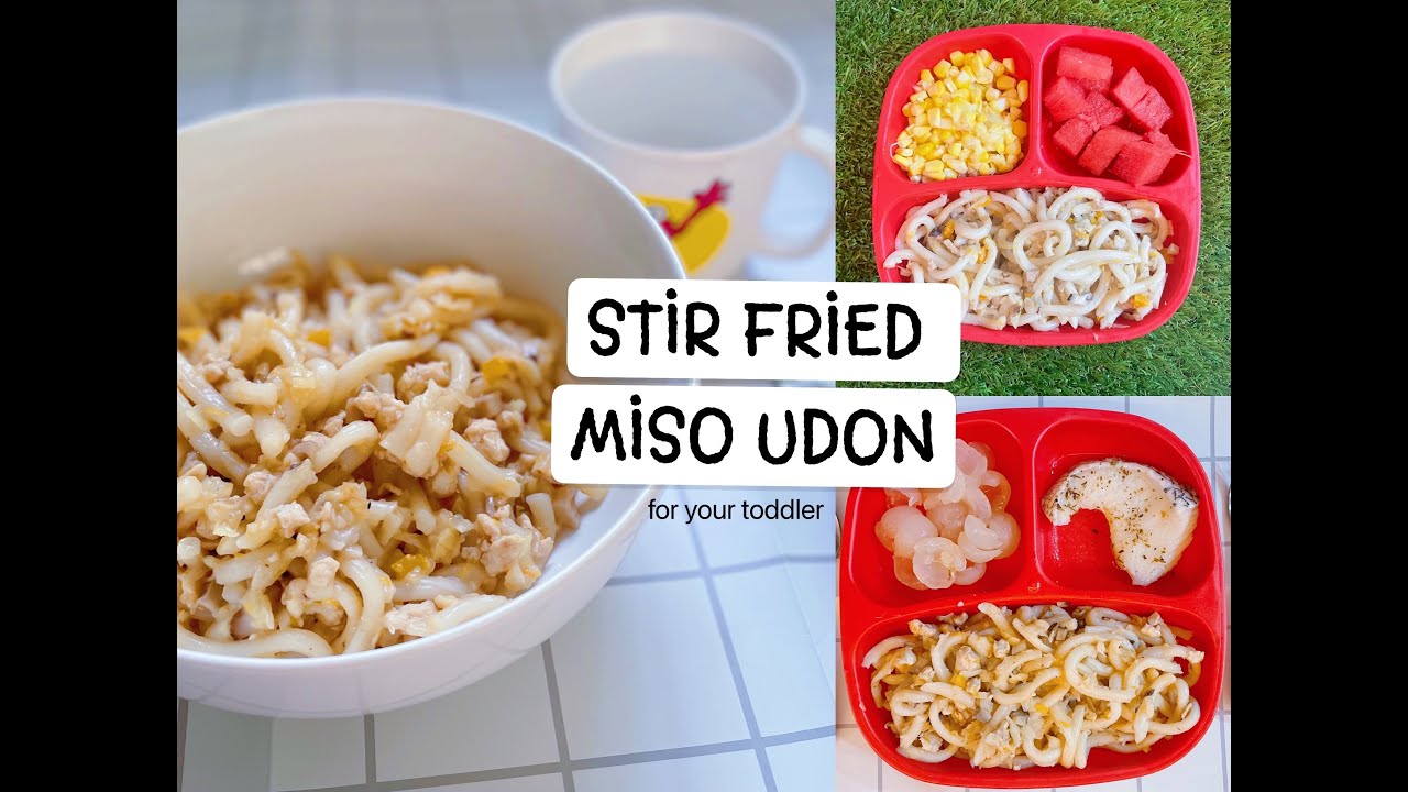 Stir Fried Miso Udon Recipe Toddlers Meals Ideas Easy OnePot