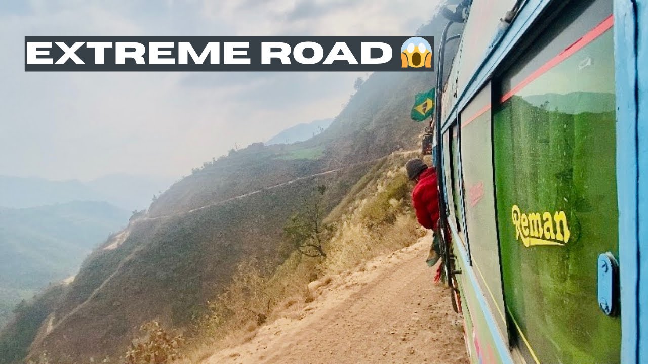Danger Road of Nepal😱 (Nearly Crash🥲)