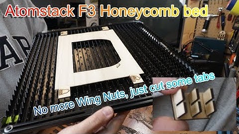 No more wing nuts on the ATOMSTACK MAKER F3 Laser Honeycomb Bed