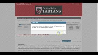 Carngie Mellon First-Year Housing Application Tutorial