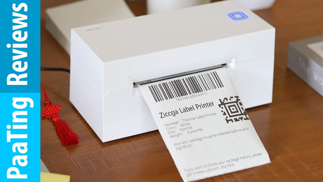 ZiccGa DL-770D Thermal Shipping Label Printer ✓ (Review) - YouTube