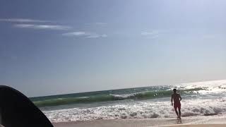 [ASMR] Waves and sliders on Olhos De Água beach in Portugal