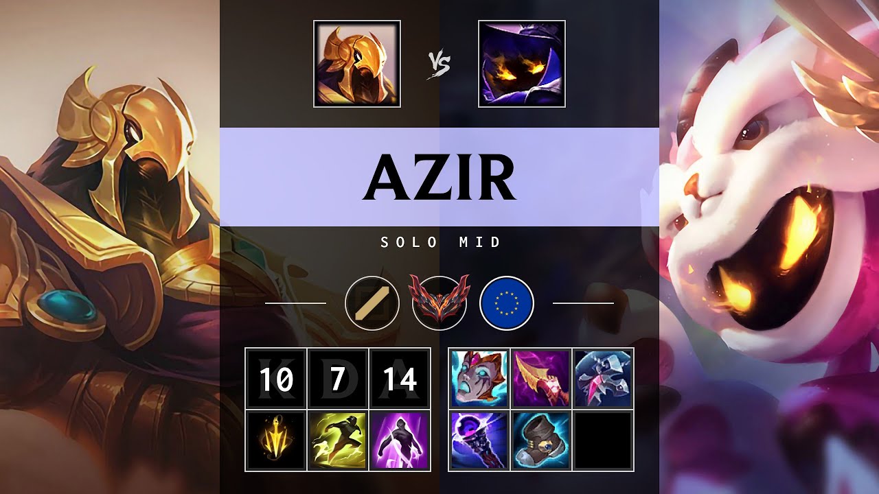 Azir Mid vs Veigar - EUW Grandmaster Patch 25.07