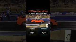 2200HP+ Orange Supra SHOCKS Everyone! 😱 4-Cylinder EcoBoost Monster! 💀🔥